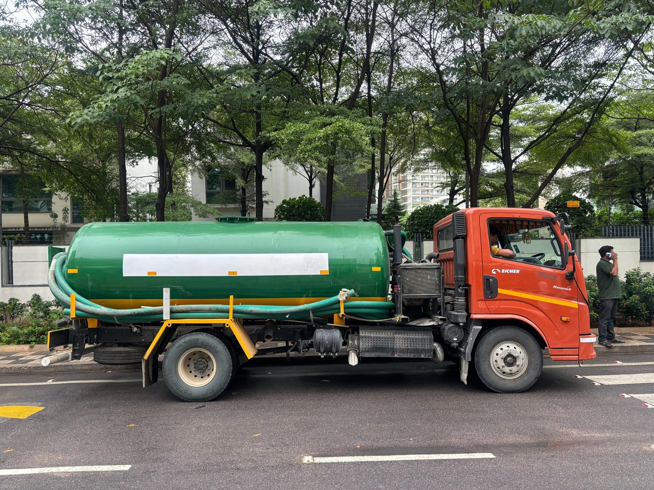 Septic Tank Cleaning Tanker at Gated Community